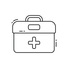 first aid kit vector icon
