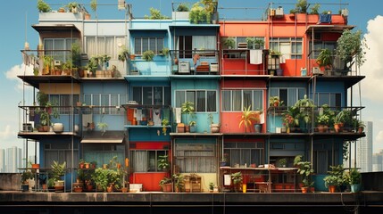 Lai Tak Tsuen building scenery  