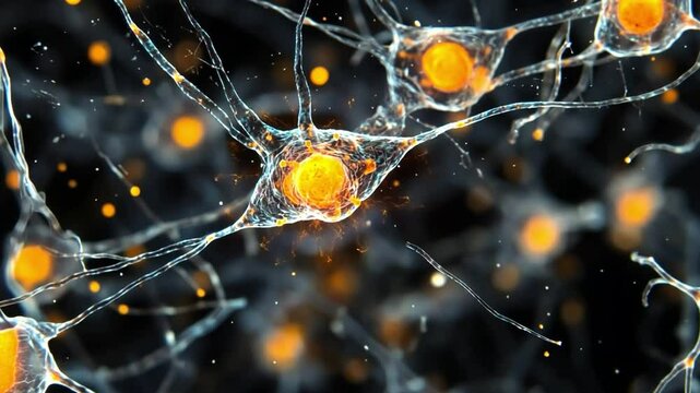Interneurons connecting sensory and motor neurons, forming networks in the central nervous system.