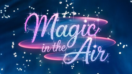 Sparkling Magic In The Air With Glowing Stars