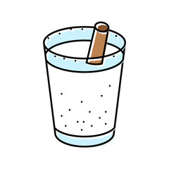 horchata mexican cuisine color icon vector. horchata mexican cuisine sign. isolated symbol illustration
