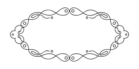 set of decorative vintage frames and borders vector illustration