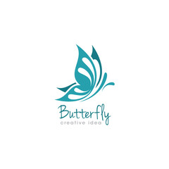Creative Butterfly Concept Logo Design Template