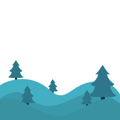Obraz premium Winter Landscape View