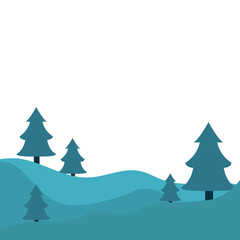 Obraz premium Winter Landscape View