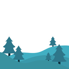Obraz premium Winter Landscape View
