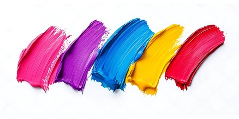 Fototapeta premium Soft watercolor texture with harmonious colors Water color on white background 