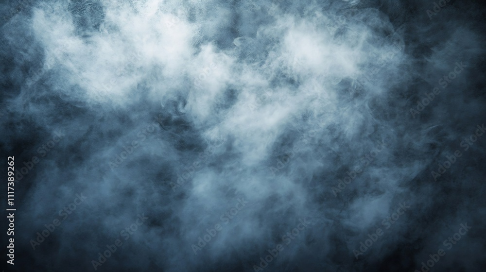 Aufkleber wispy curtain of smoke in air creating mysterious atmosphere ideal for background or special effects