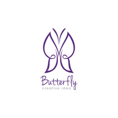 Creative Butterfly Concept Logo Design Template