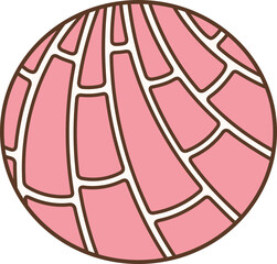Round Shape Mexican Pan Dulce, Conchas