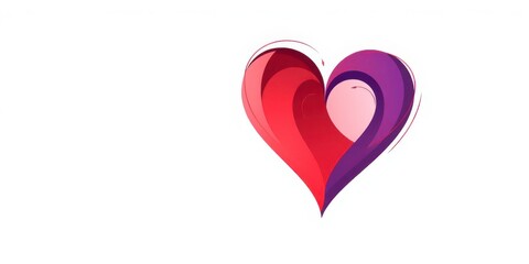 Abstract and modern design of a heart intertwined with the letter S, symbolizing love and passion, concept, monogram