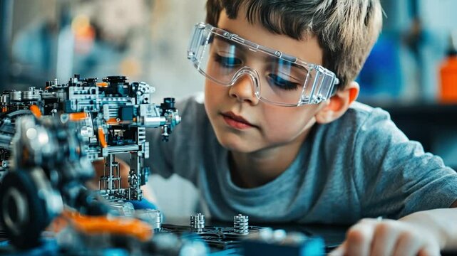 STEM education using Mobile Suit concepts, teaching robotics and engineering through design.