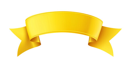 isolated gold ribbon banner design element
