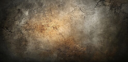 Matte grey wall with subtle golden patina and natural cracks