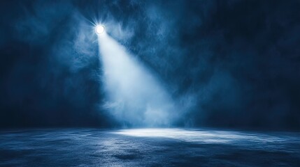 Spotlight on a Smoky Stage