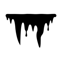 icicle silhouette, christmas vector icon - silhouette vector art of icicle, symbolizing holiday celebrations. christmas silhouette.