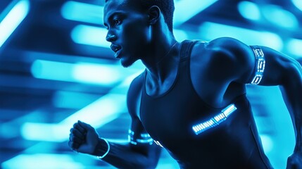 High-tech wearable tech for athletes enhancing performance tracking