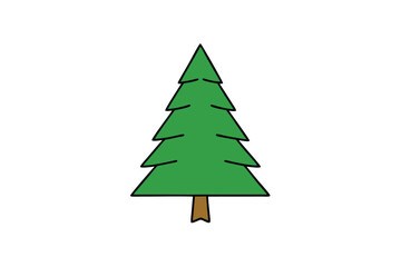 Fototapeta premium green christmas tree