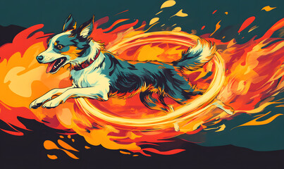 Playful Doodle Dog Illustrations for Creative Posters, Tags, and Banners with Text Space