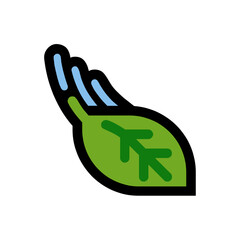 Fototapeta premium Leaf Fluttering in Wind 