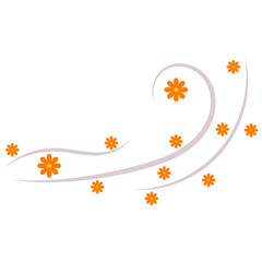 Spring Flower With Wind