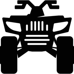 Simple vector icon quad bike © dima040293