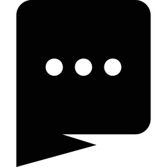 Simple vector icon chat