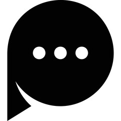 Fototapeta premium Simple vector icon chat 