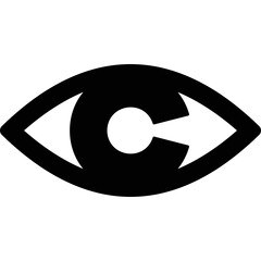 Simple vector icon eye