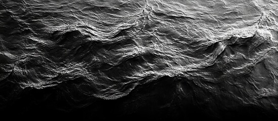 Ocean Waves: A Monochrome Study of the Sea's Power and Majesty