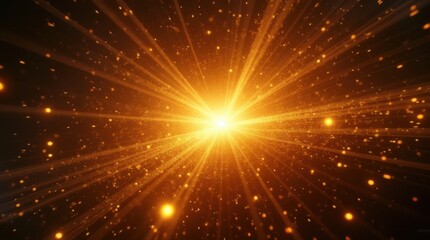 Golden Particle Explosion