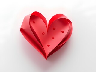 Red Heart Paper Art - Symbol of Love
