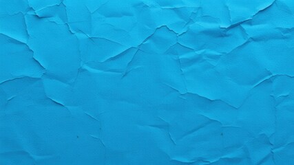 Fototapeta premium Abstract Background of Crumpled Blue Paper with a Distinctive Texture