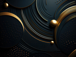 Amazing Luxury golden wallpaper. Art Deco Pattern