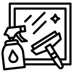 Cleaning Glass Icon