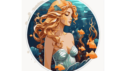 beautiful mermaid under the sea 010