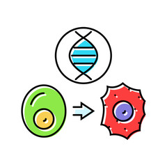 rna interference cryptogenetics color icon vector. rna interference cryptogenetics sign. isolated symbol illustration