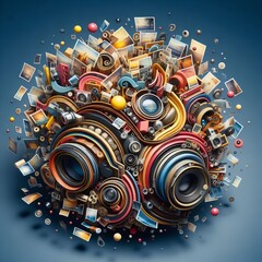 Obraz premium 143 Abstract Shapes Arranging photos to create abstract shapes a