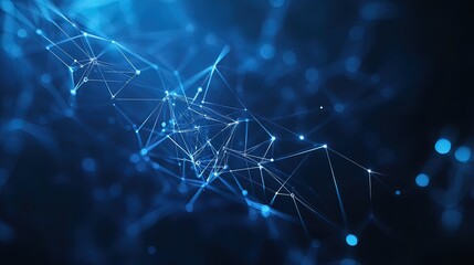 Abstract Blue Network Background