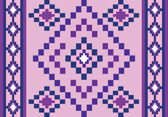 Seamless pixel pattern design for fabric valentine day art wallpaper background geometric ethic certain carpet wrapping scrapbook 