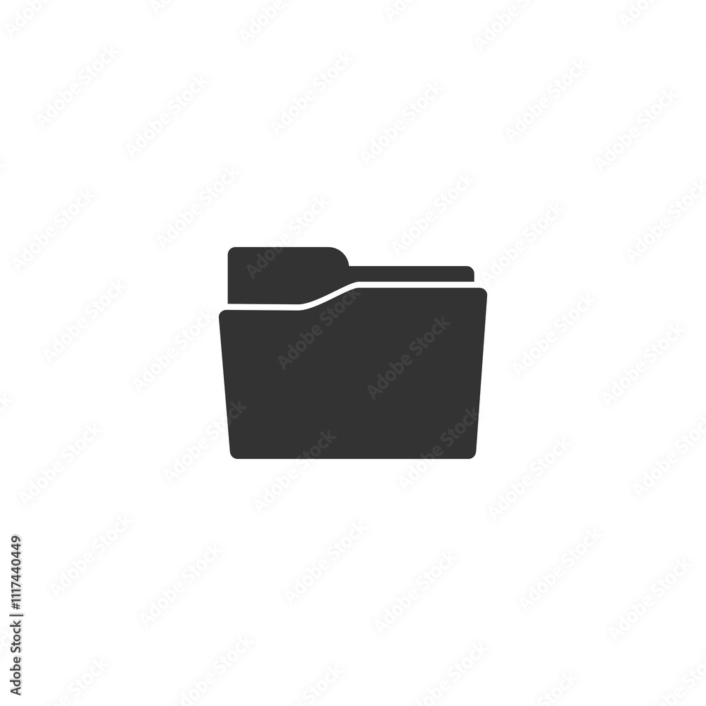 Poster file folder icon isolated on transparent background