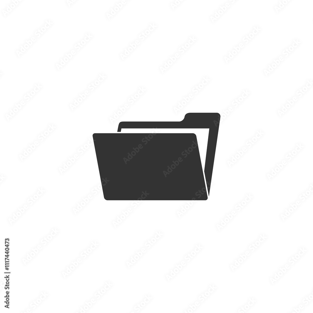 Poster file folder icon isolated on transparent background