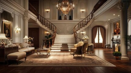 Modern living room interior 