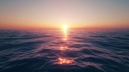 Obraz premium Long exposure of the sea at sunset. minimalist backgrounds. Ultra realistic. Photorealistic hypermaximalist advertising photography hyper realistic fine detail