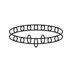 choker jewelry fashion color icon vector. choker jewelry fashion sign. isolated symbol illustration