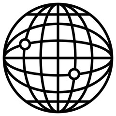 Earth Grid Icon