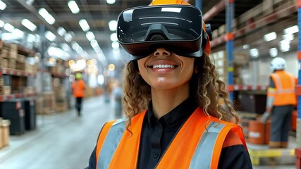 Virtual reality training enhances safety in warehouse logistics for workers and employees