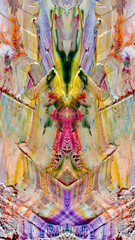 Abstract art background . Hand painting artwork on canvas .