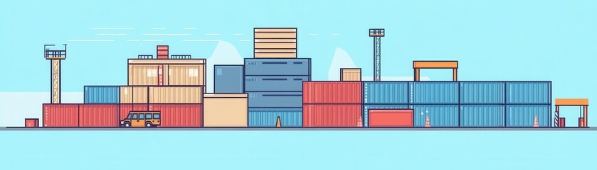 Fototapeta premium Create an innovative system for tracking inventory