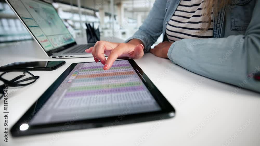Poster electronic spreadsheet analyst or auditor using software